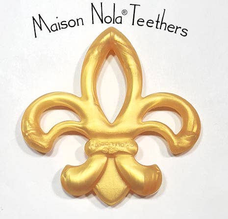 FleurDeLis Silicone Baby Teether
