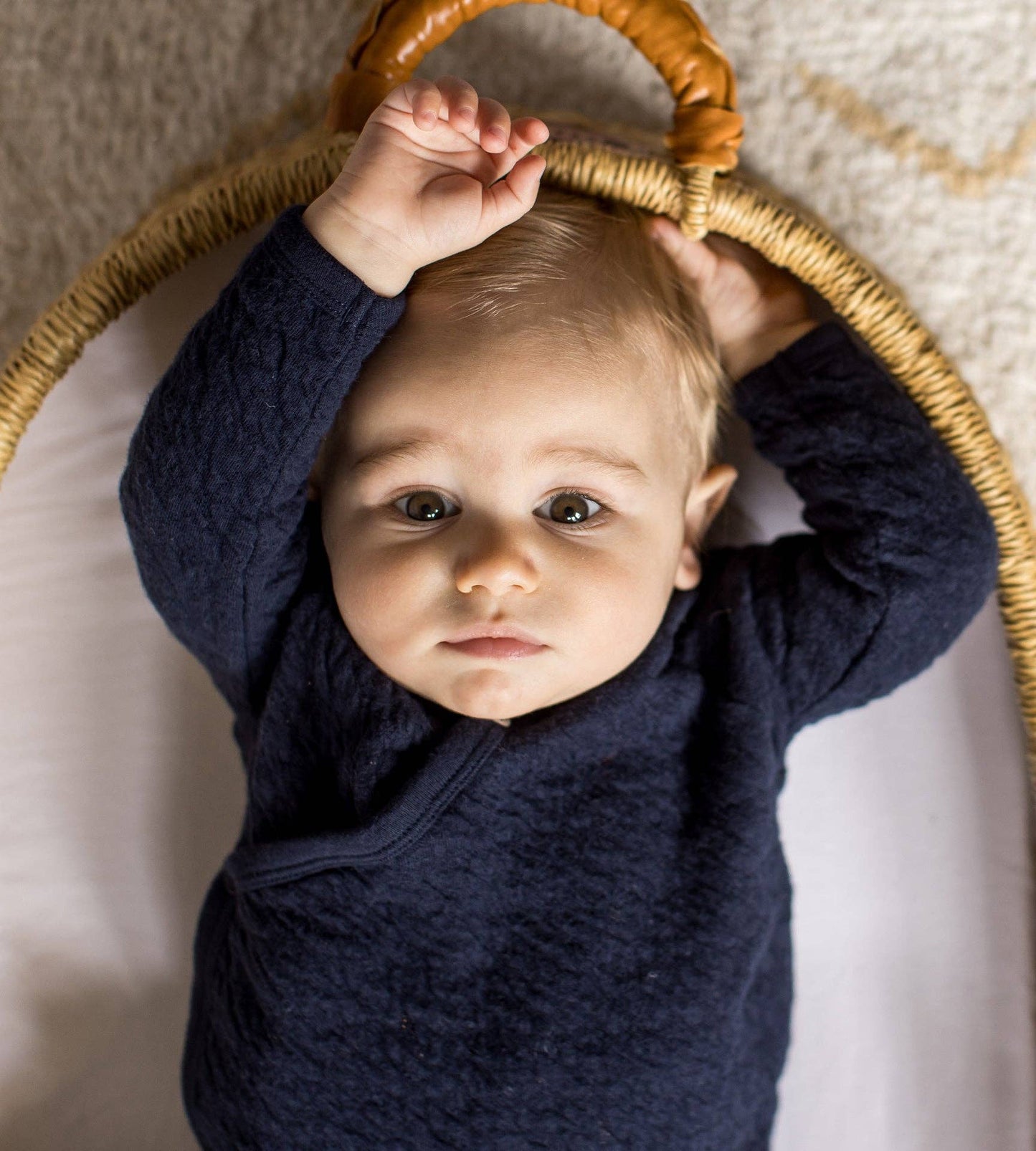 Burt's Bees Baby - Organic Cotton Quilted Bee Wrap-Front Baby Jumpsuit - Midnight
: Midnight / 18 Months