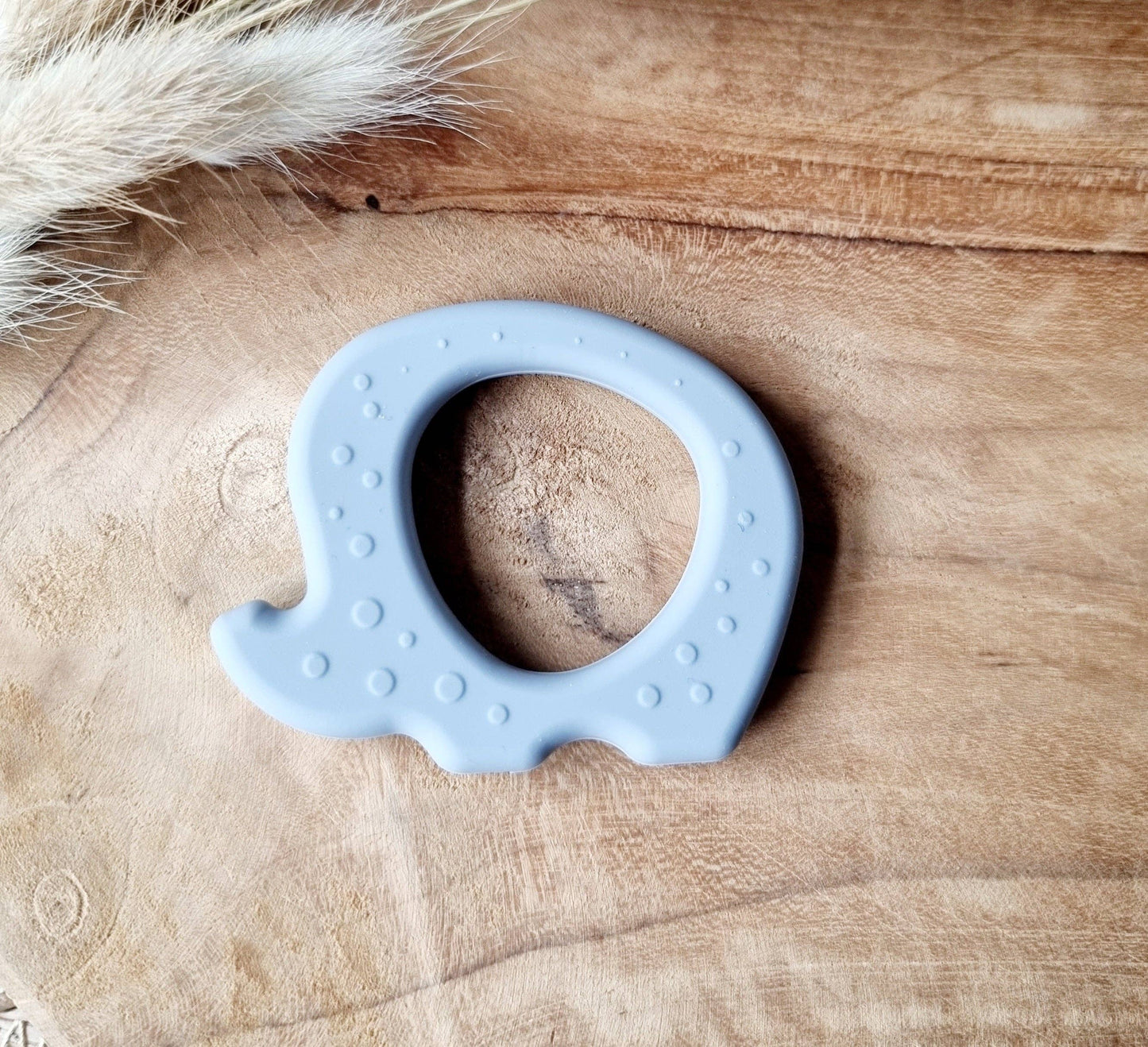 Elephant Teether - Grey Blue
