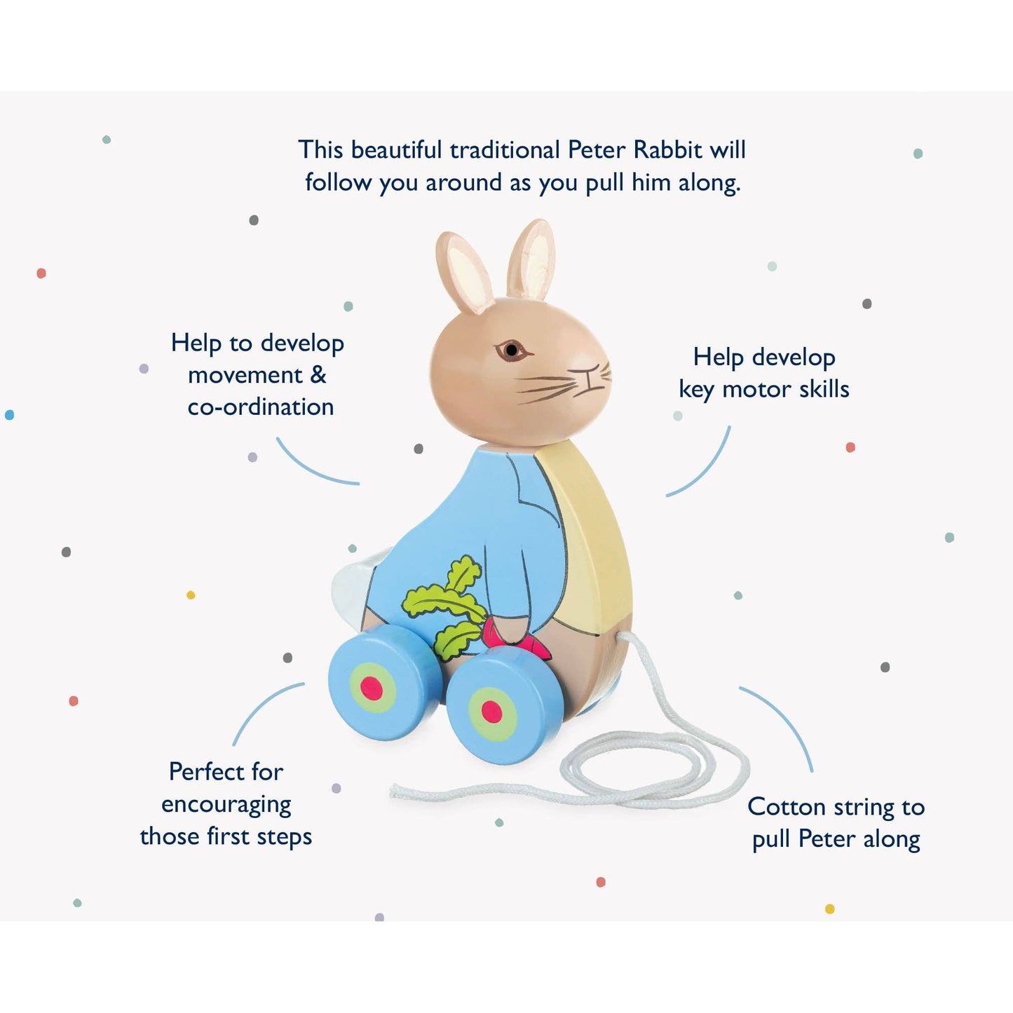 Peter Rabbit™ Wooden Pull Along