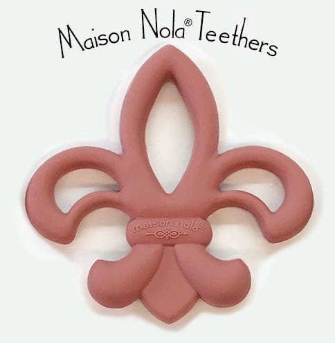 FleurDeLis Silicone Baby Teether
