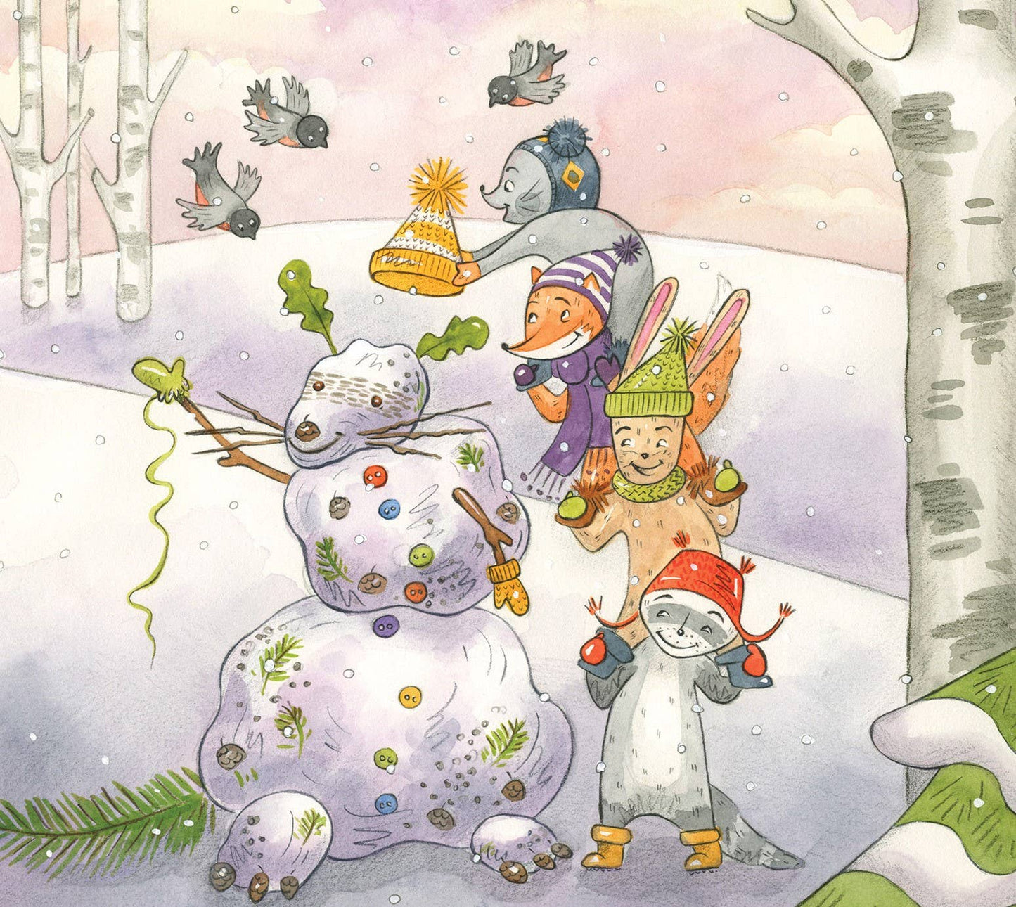 Sleeping Bear Press - Raccoon's Perfect Snowman Picture Book
