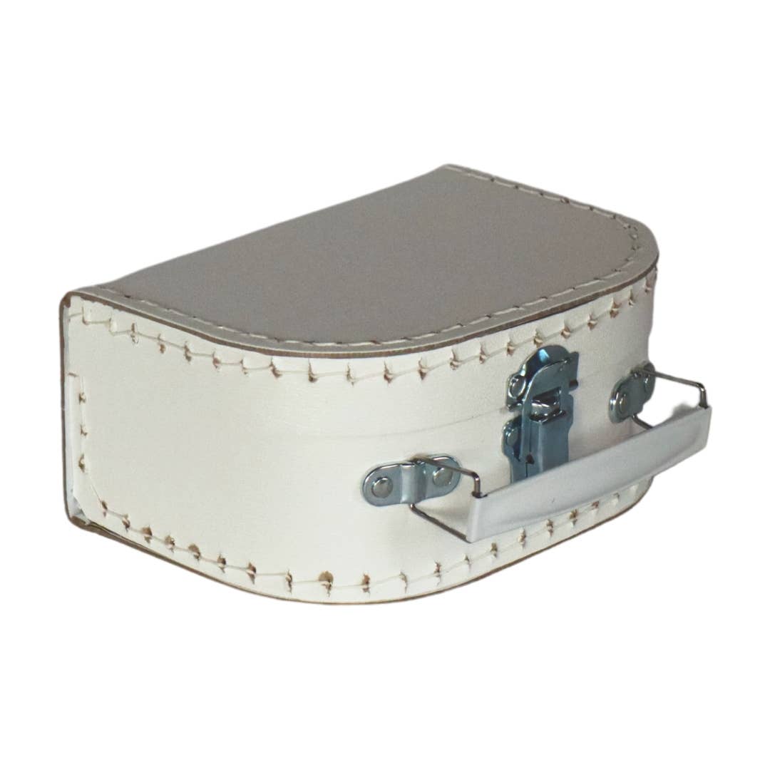 WHITE briefcase 16 cm