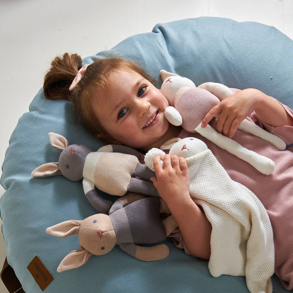 Baby Threads Grey bunny doll