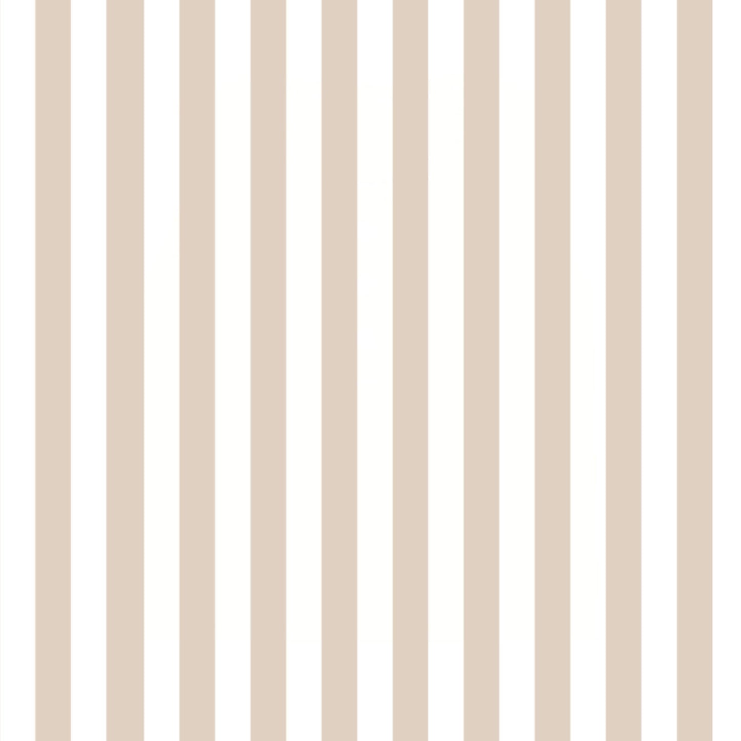 Organic Sleeveless Bubble Romper - Beige Stripes