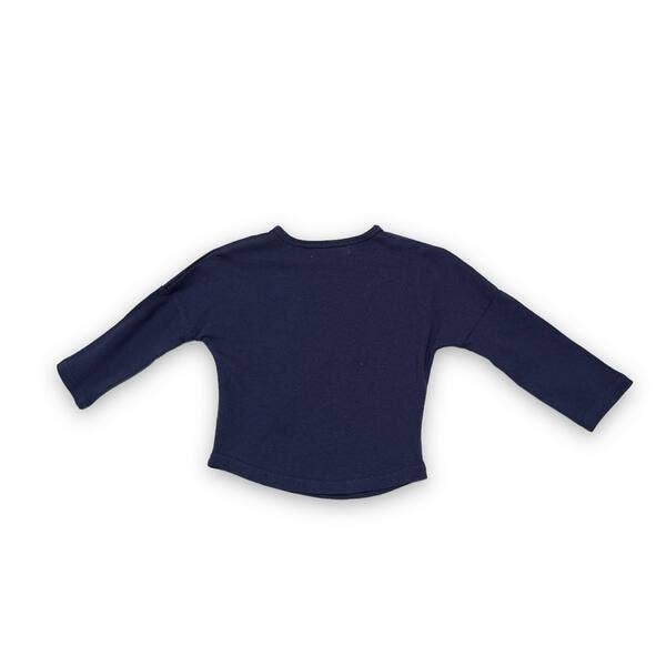 A85 72218 *LITTLE WHO* Bear Face Long Sleeve Top (2 Colors)