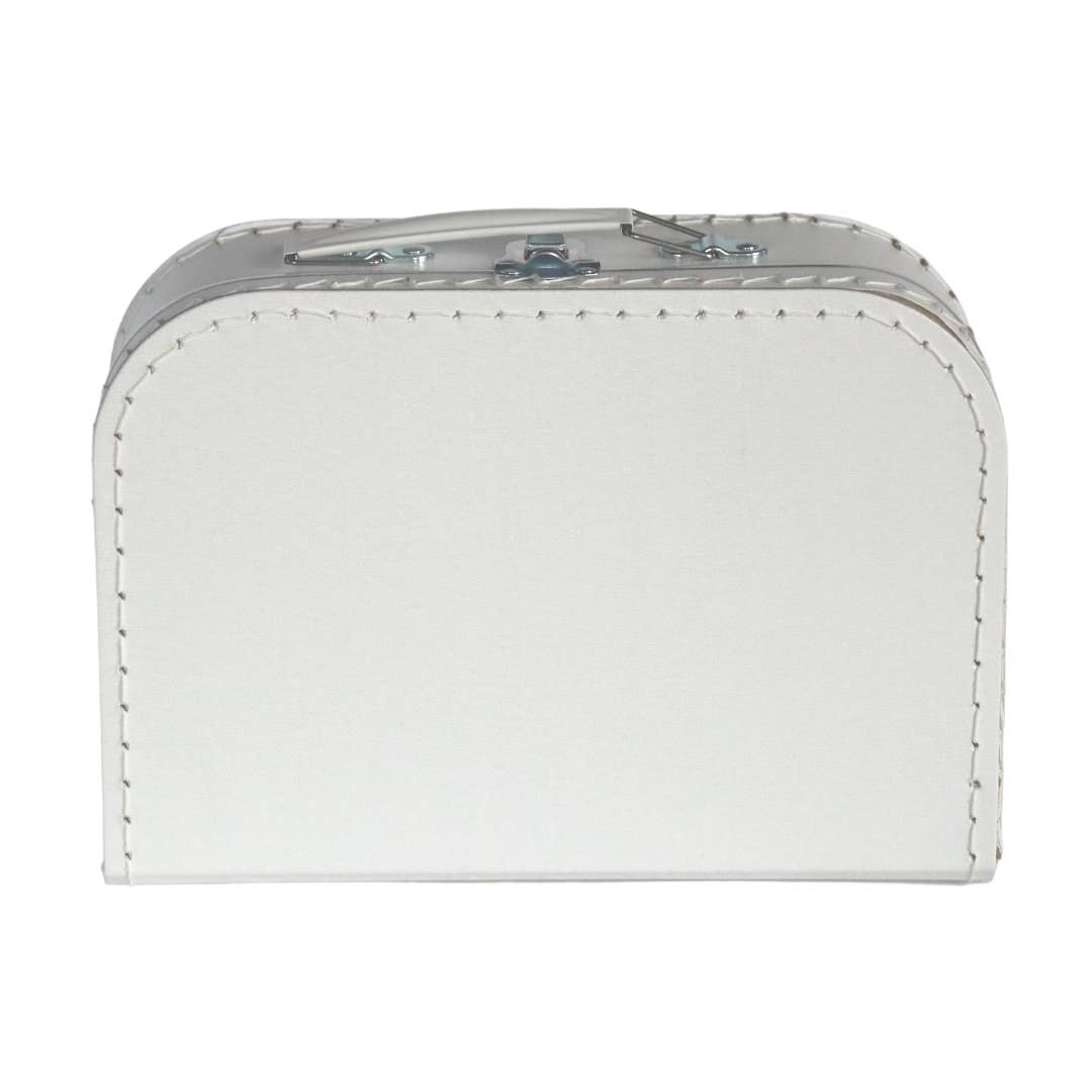 WHITE suitcase 20 cm