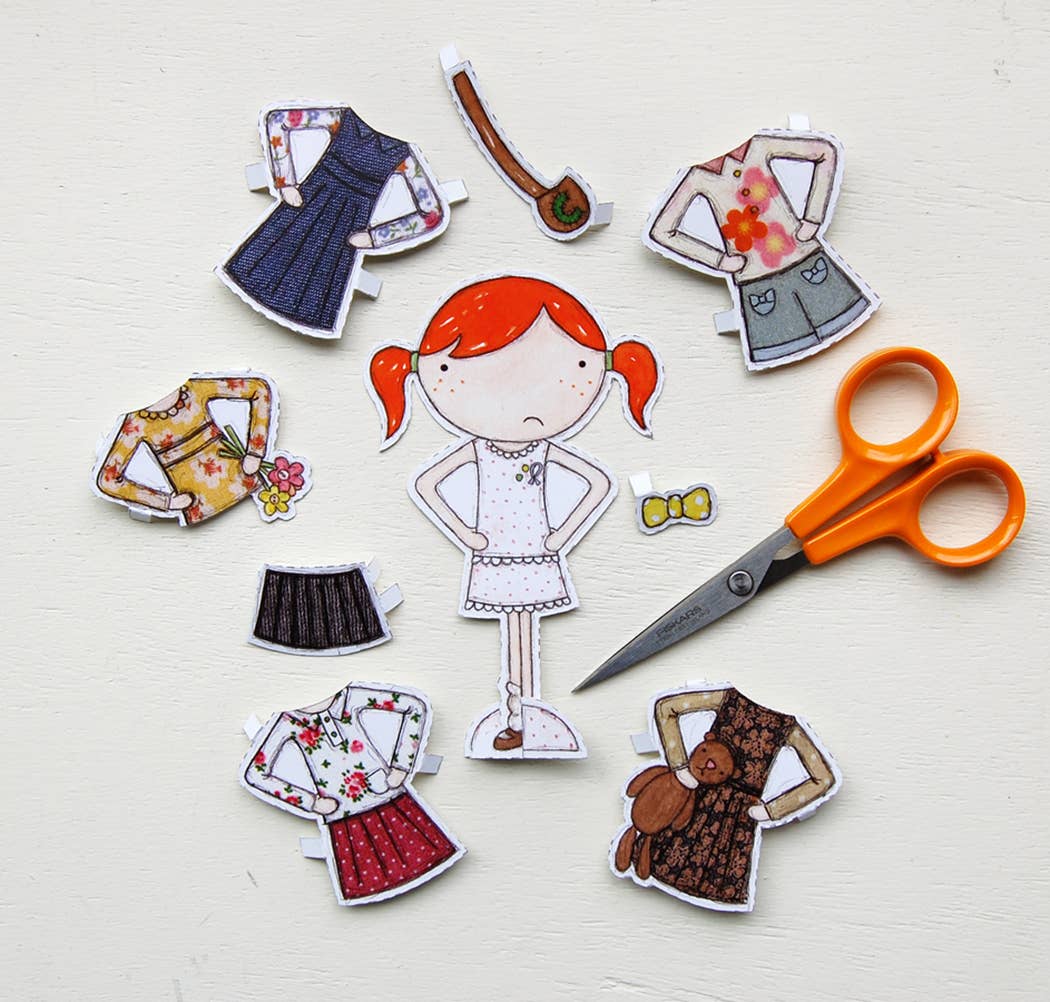 Clara Paper Doll Signature Outfits Card