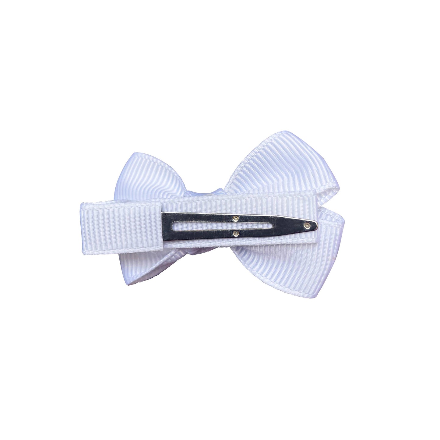 Estelle hair bow with clip in white