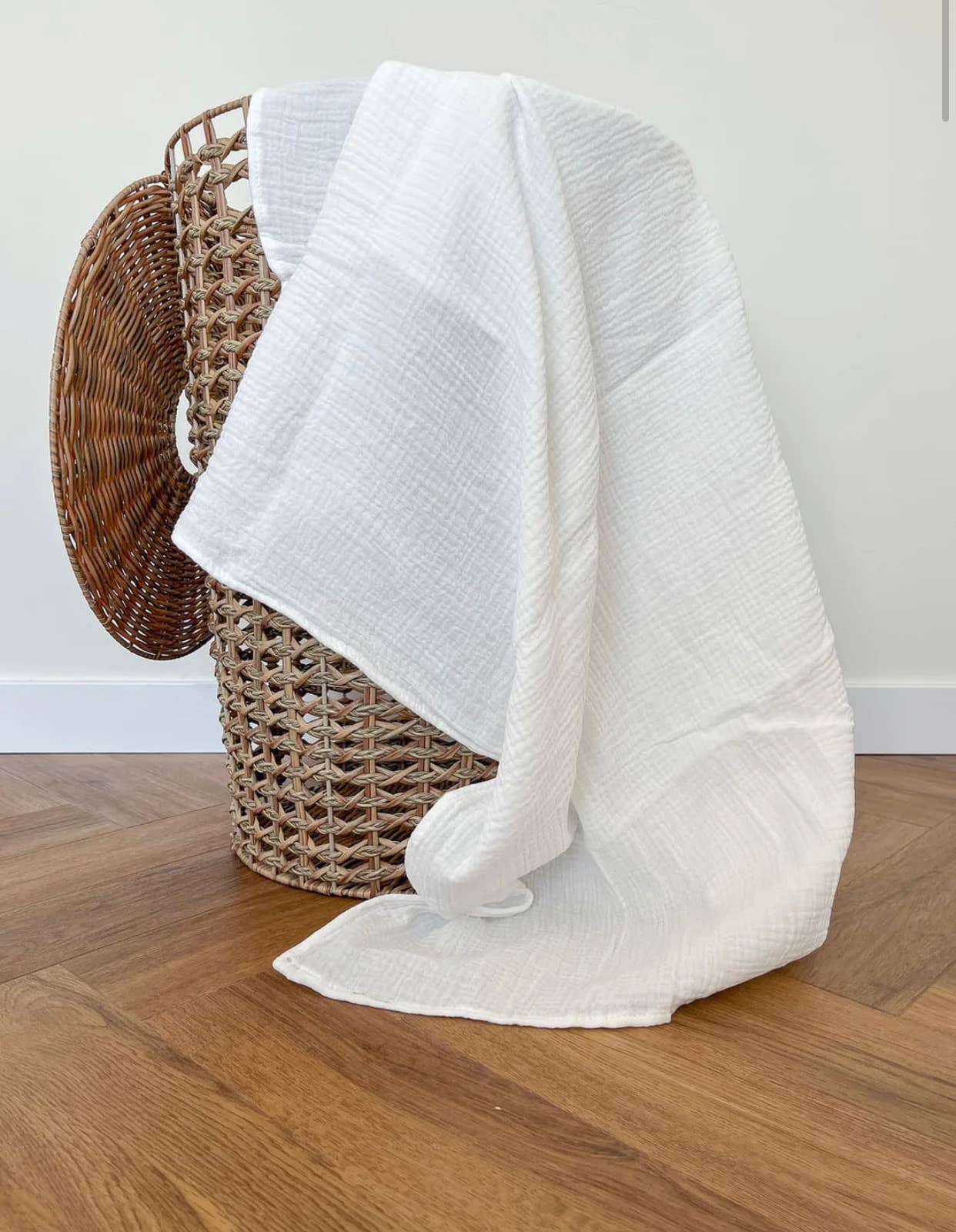 Baptism blanket white plain