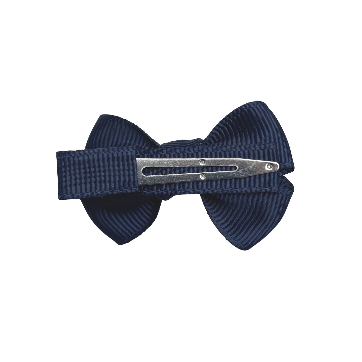 Estelle hair bow with clip in navy blue