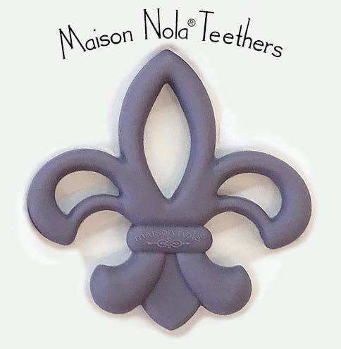 FleurDeLis Silicone Baby Teether