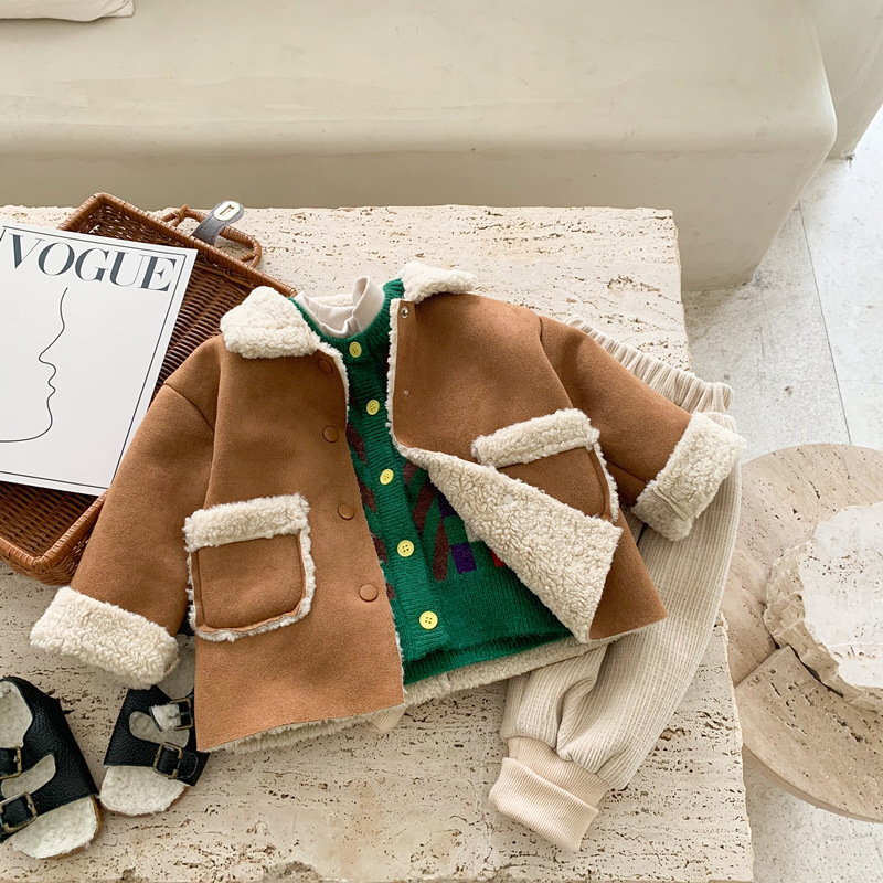 Annie & Charles® kids sheepskin jacket