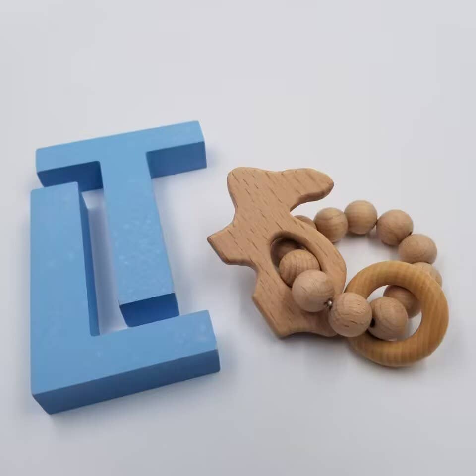 Easter Bunny Ring Teething Rattle