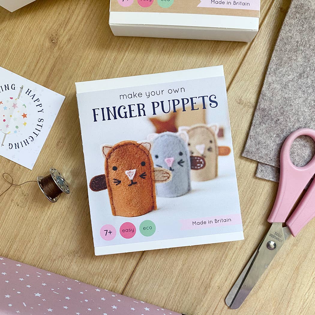 Make Your Own Kitten Finger Puppets Craft Kit
