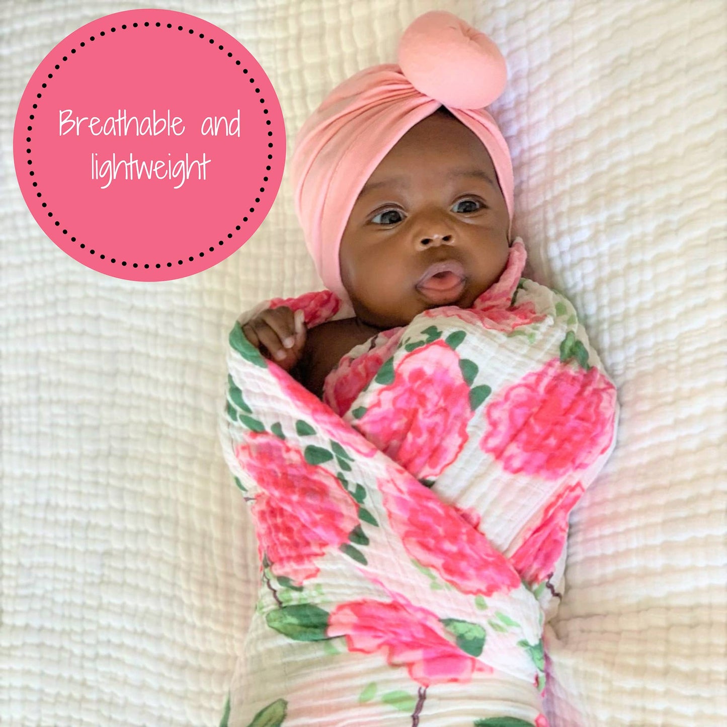 Floral Baby Swaddle Blanket