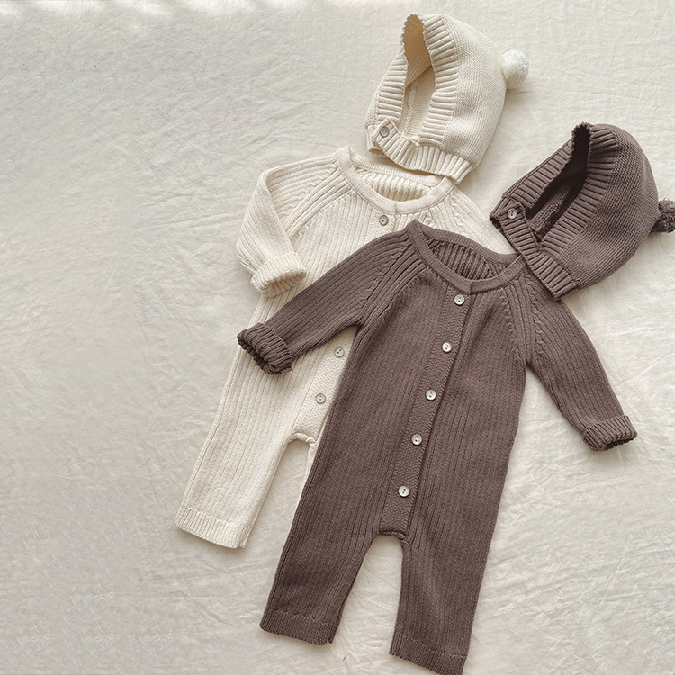 Annie & Charles® knitted suit with cap