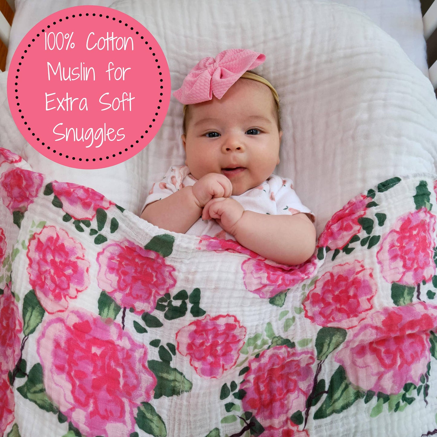Floral Baby Swaddle Blanket