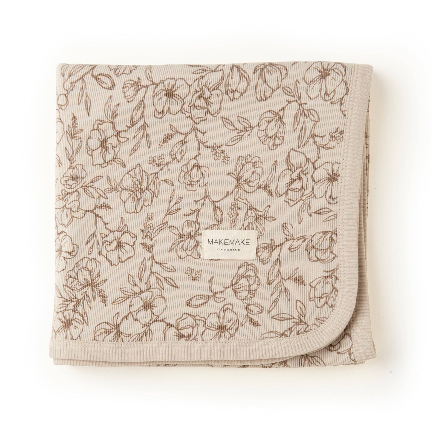 Organic Swaddle Blanket & Hat - Vintage Bloom