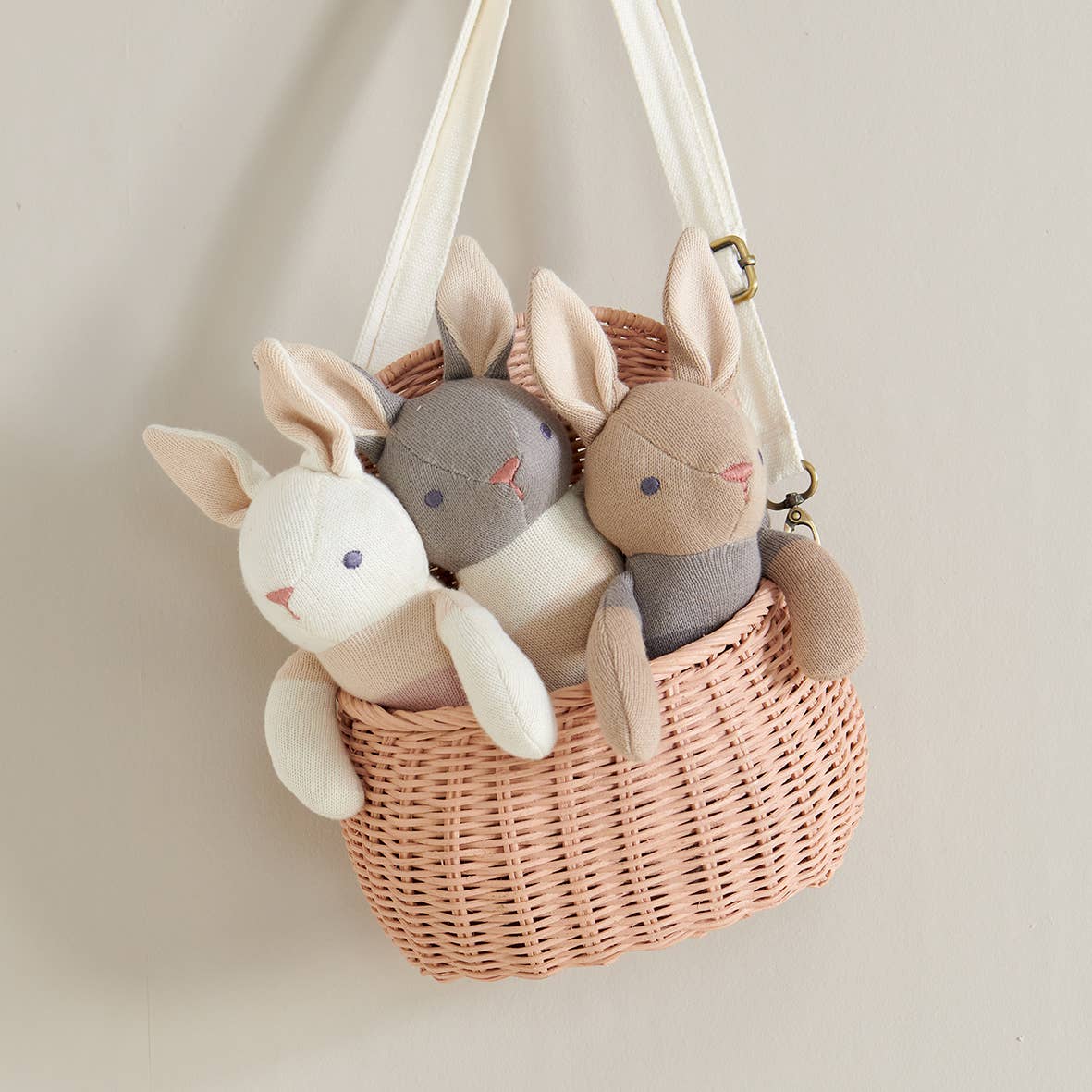 Baby Threads Grey bunny doll
