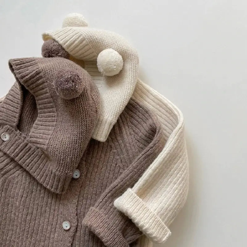 Annie & Charles® knitted suit with cap