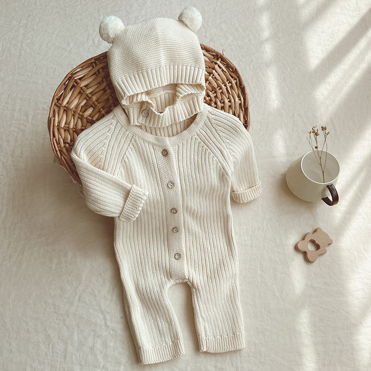 Annie & Charles® knitted suit with cap