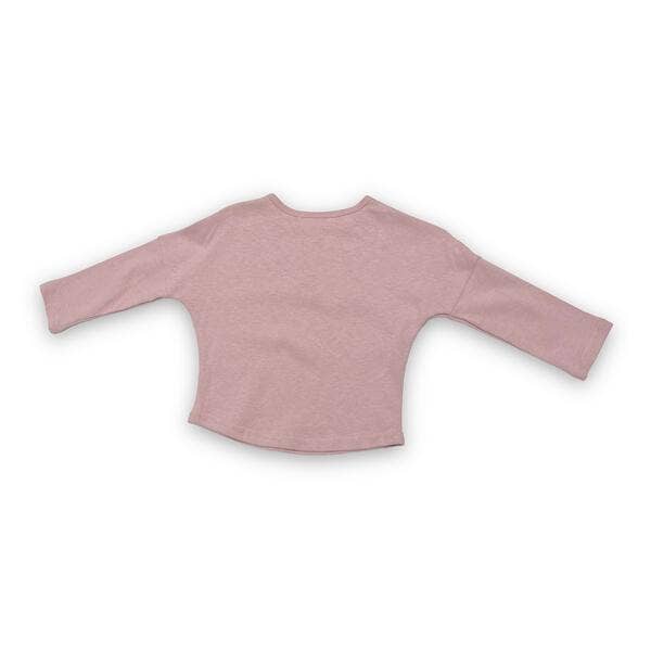 A85 72218 *LITTLE WHO* Bear Face Long Sleeve Top (2 Colors)