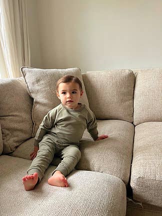 Sage French Terry Organic Cotton 2-Piece Set