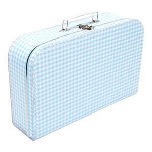 LIGHT BLUE/WHITE BOX 35 cm