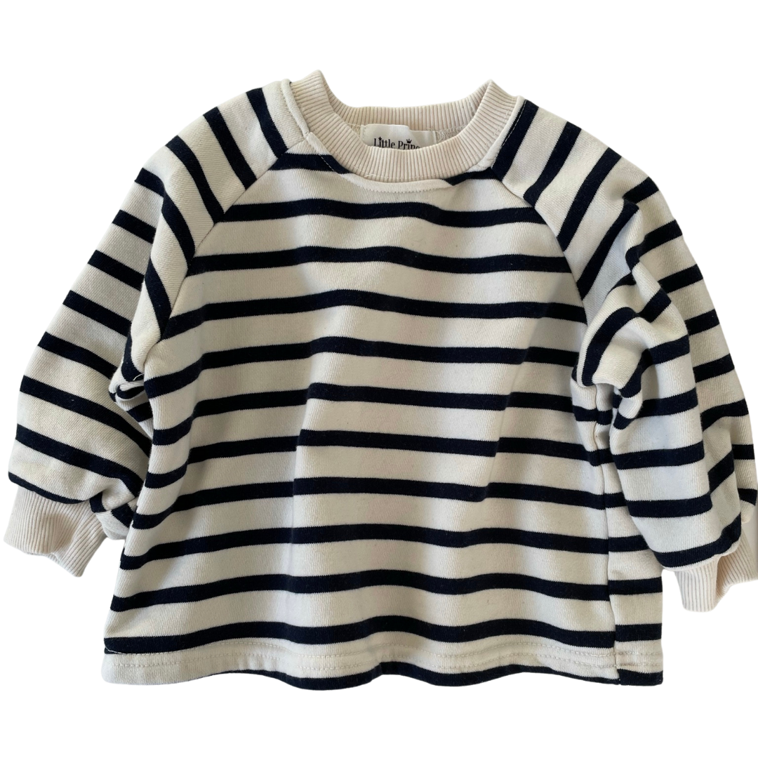 Cotton Sweatshirt - Breton Stripe
