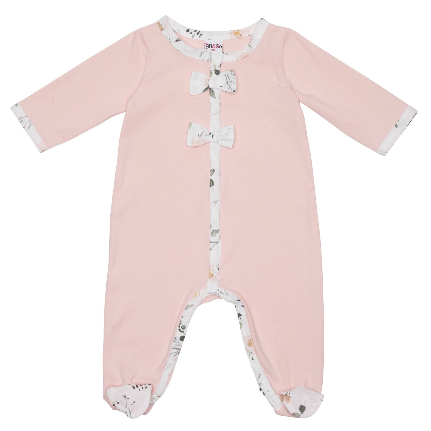 Botanical cotton sleepsuit