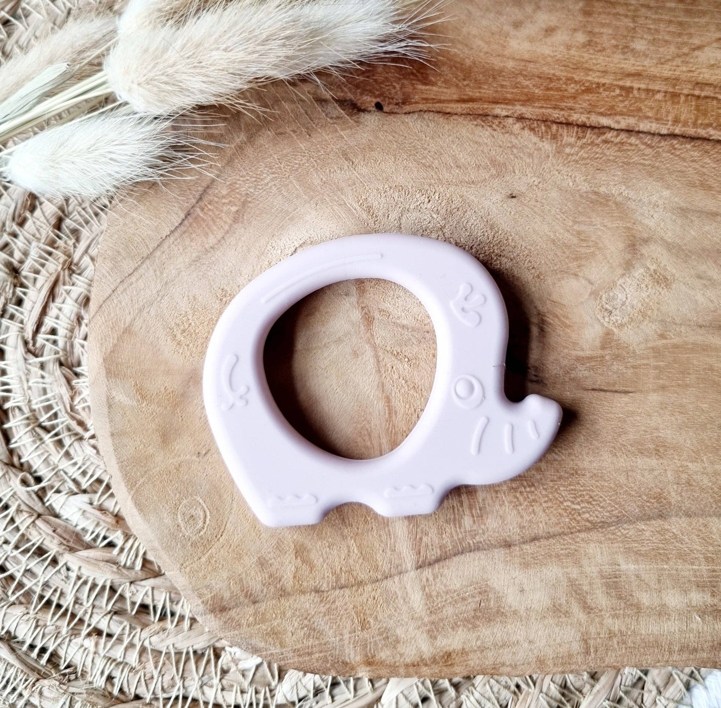 Elephant Teether - Soft Pink