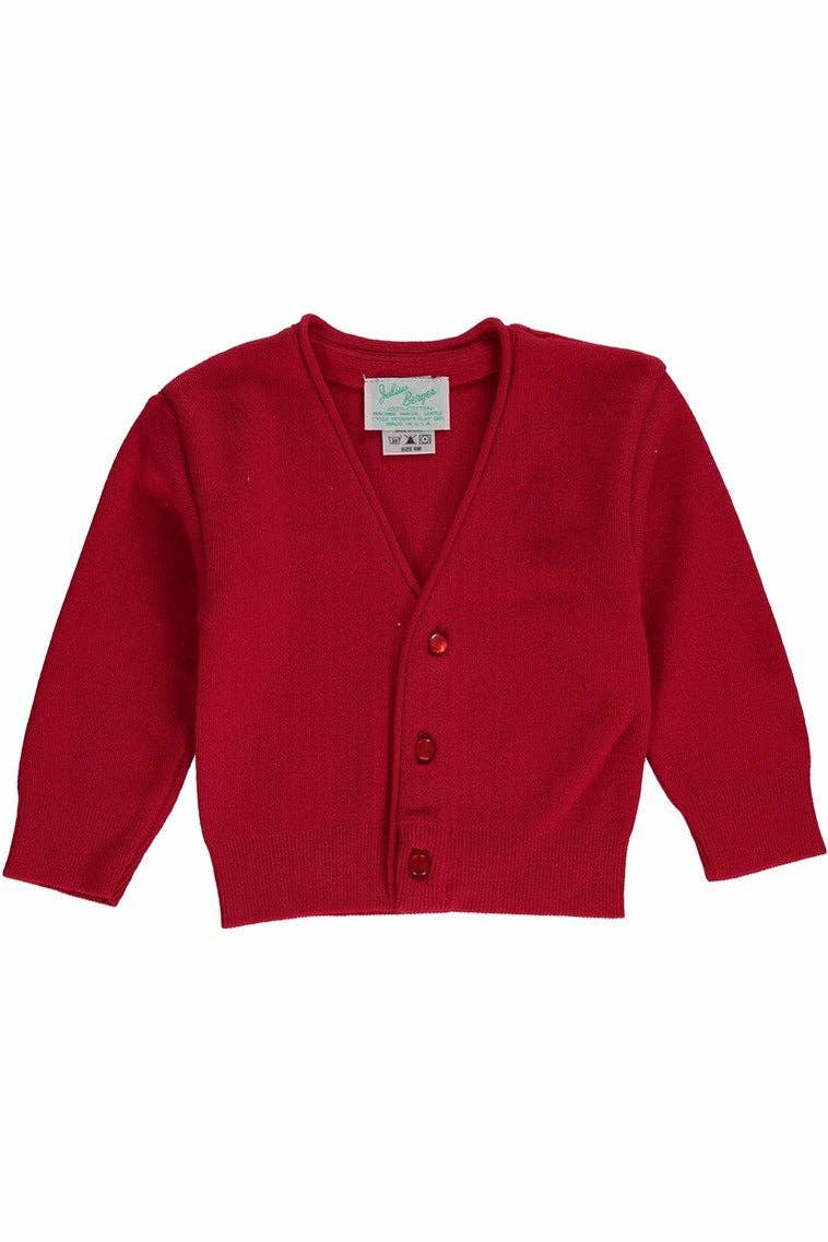 Red Cotton Cardigan