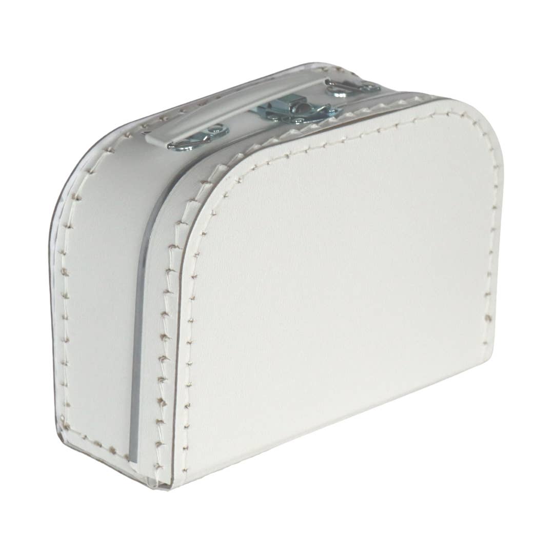 WHITE suitcase 20 cm