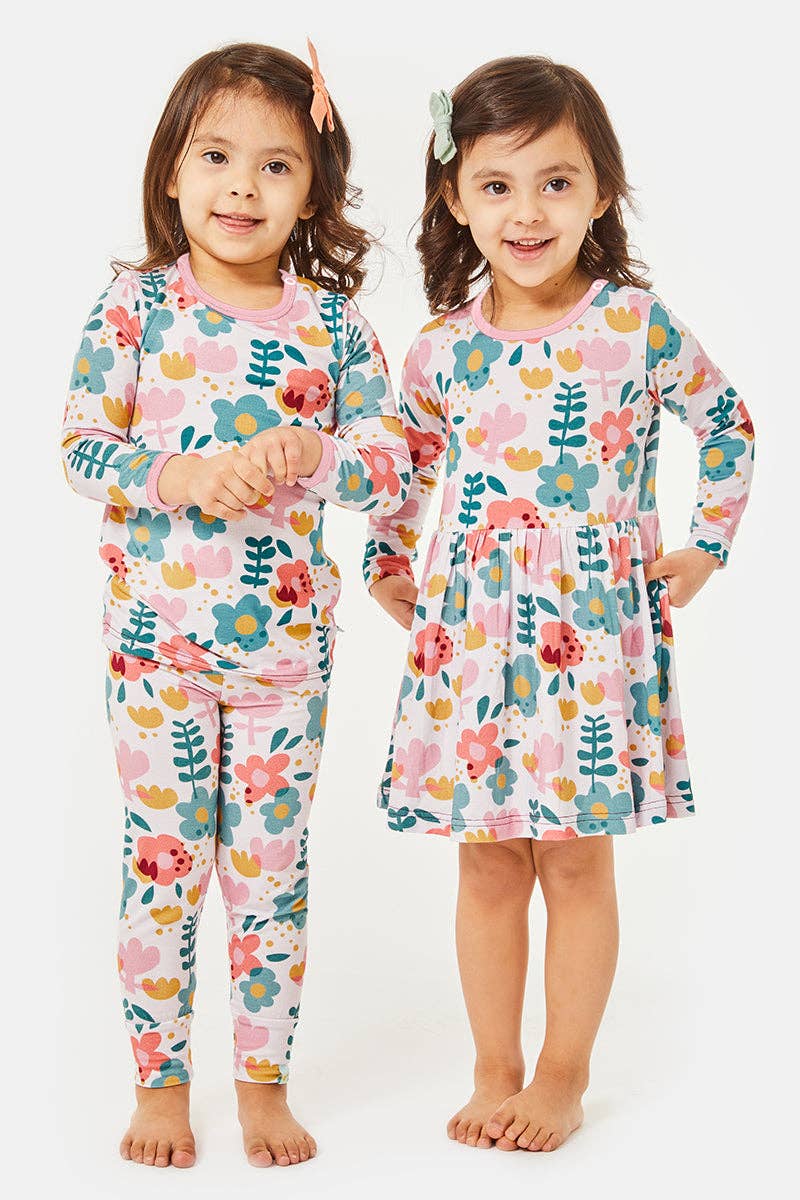 Long Sleeve Pajama Set - Flower Power