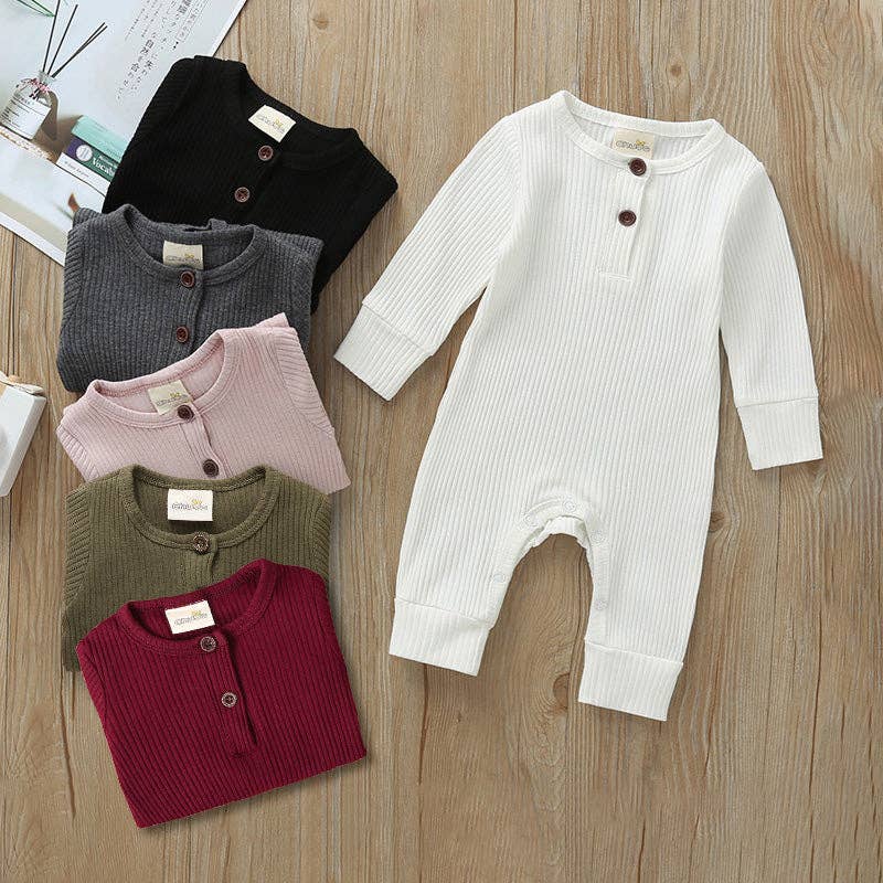 PatPat - Baby Boy / Girl Cotton Knitted Style  Cardigan Jumpsuit: Pink / 9-12 Months