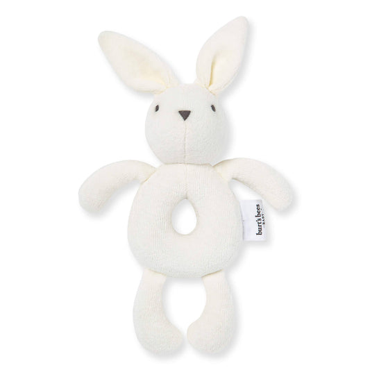 Burt's Bees Baby - Bunny Plush Baby Rattle: Bear / One Size