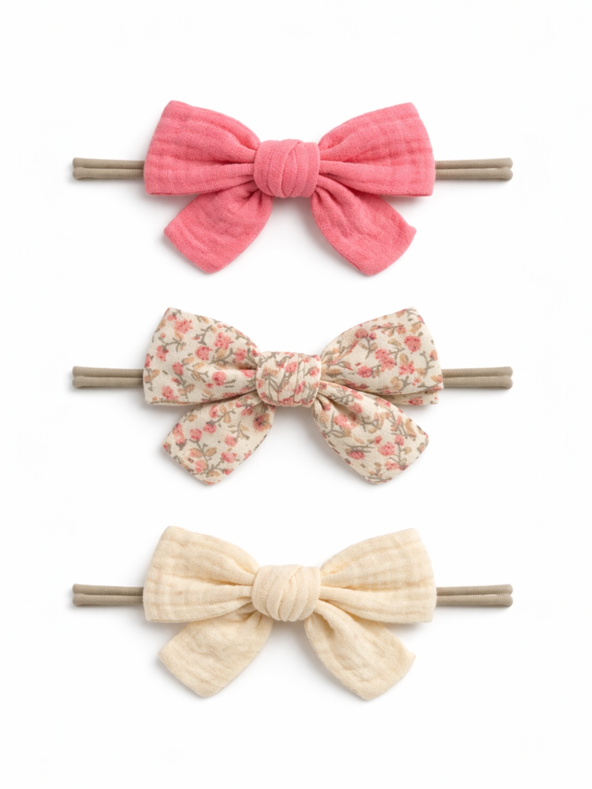 SpearmintLOVE - 3-Pack Nylon Bows, Aurora