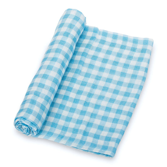 Gingham Baby Muslin Cotton Blanket