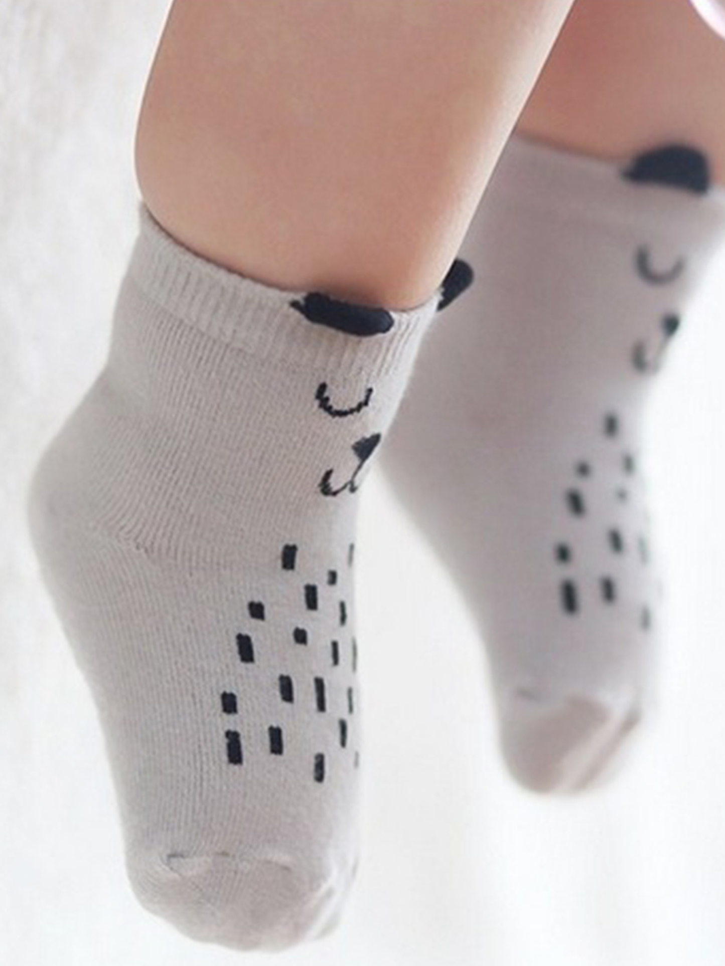 PatPat - Baby / Toddler Cartoon Floor Socks: Grey / 18-24 Months