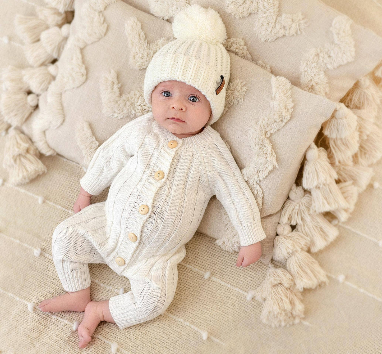 OLIVE & CRADLE - Milo Jumpsuit: Heathered blue / 0-3 monthsUS numeric