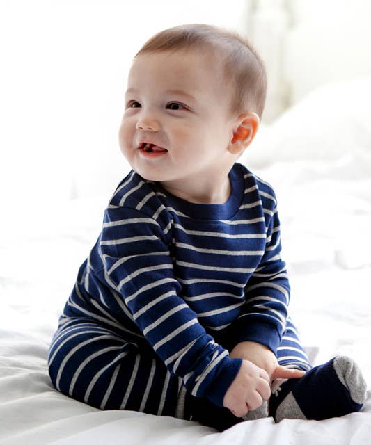 Vaenait Baby - Color Pen Navy Cotton Long Sleeve PJ's: Navy / M (3T)