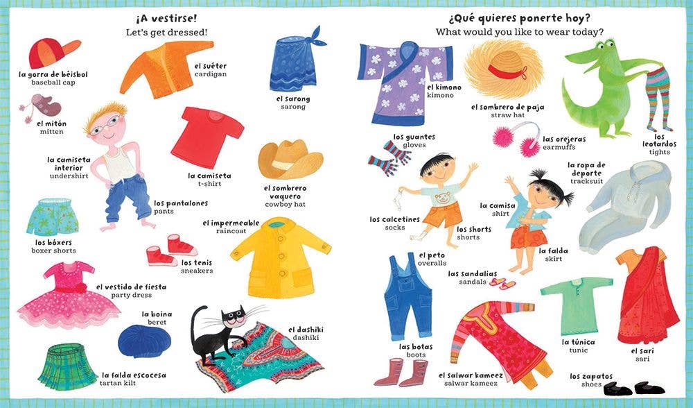 Spanish & English Words, My Barefoot Book of Wonderful Words