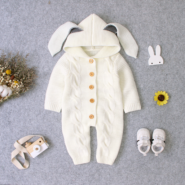 Rabbit Ears Knit Jumpsuit