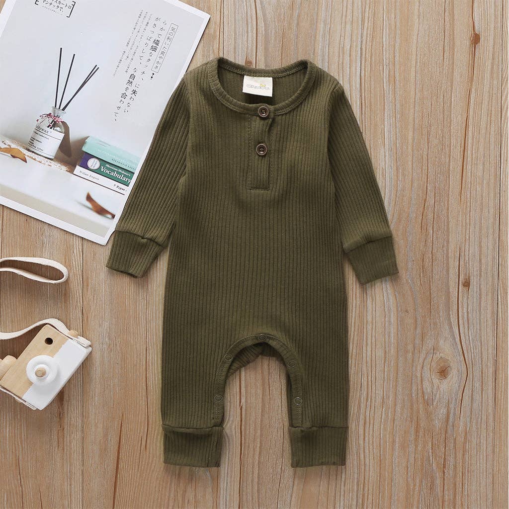 PatPat - Baby Boy / Girl Cotton Knitted Style  Cardigan Jumpsuit: Pink / 0-3 Months