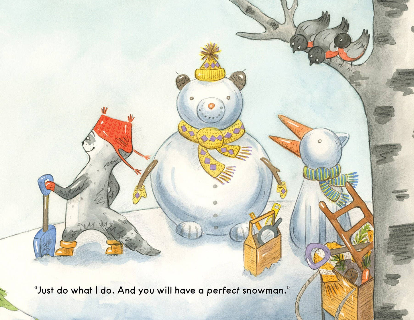 Sleeping Bear Press - Raccoon's Perfect Snowman Picture Book