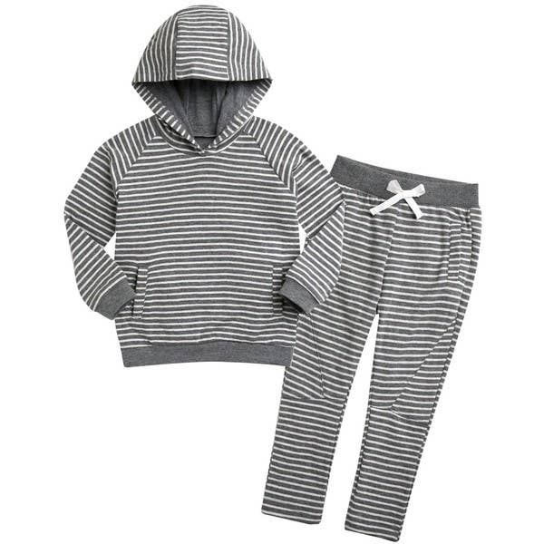 Vaenait Baby - Bengdi Hoodie Grey- Hoodie & Pants Set: Grey / L(4-5T)