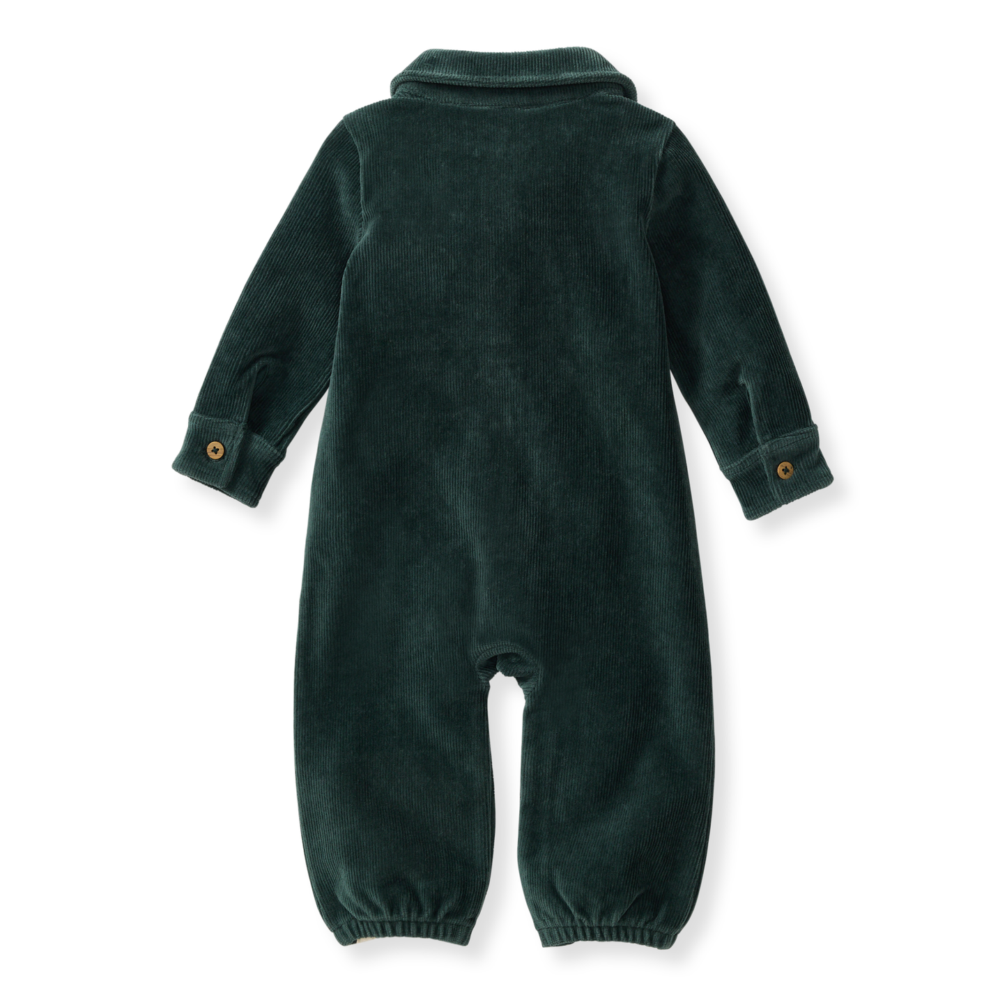 Burt's Bees Baby - Knit Corduroy Baby Boy Jumpsuit: Zucchini / 3-6 Months