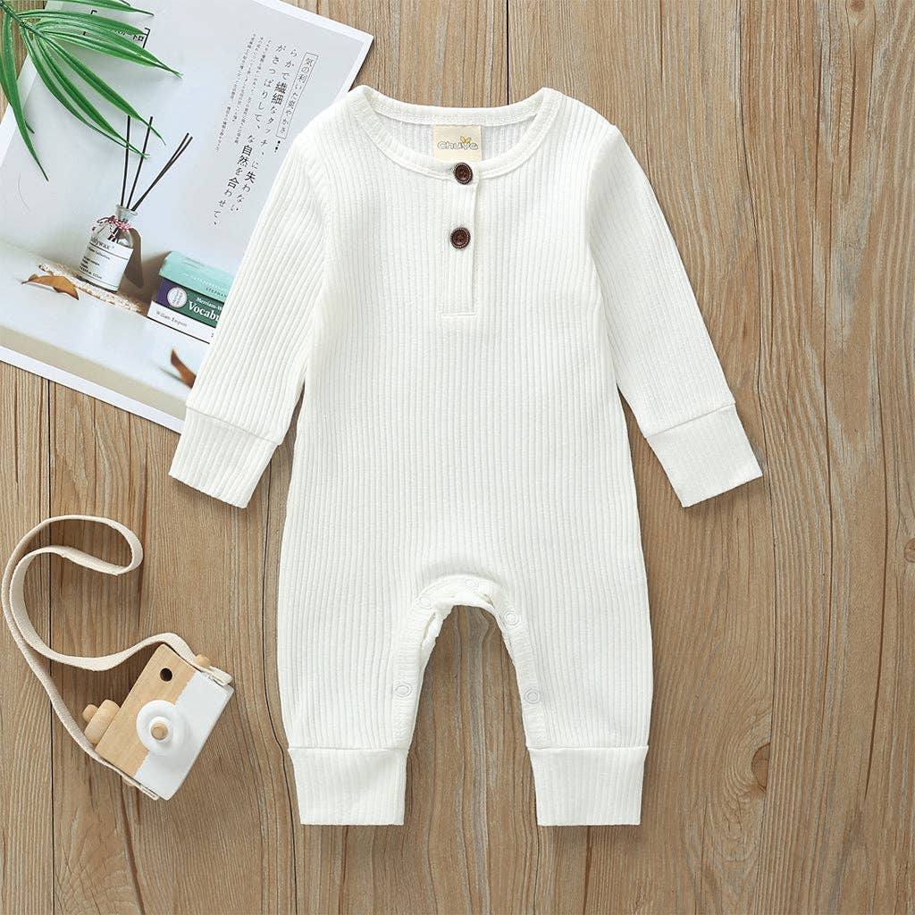 PatPat - Baby Boy / Girl Cotton Knitted Style  Cardigan Jumpsuit: Green / 12-18M