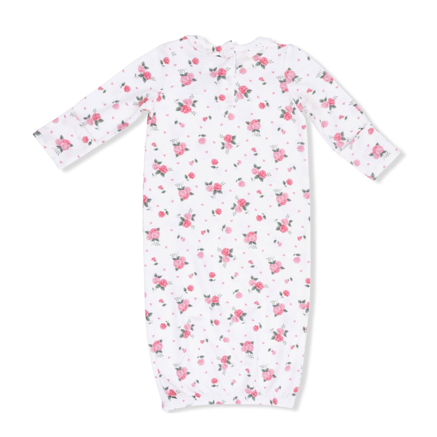 Angel Dear - Pink Rosettes - Kimono Gown & Knot Headband: 0-3M